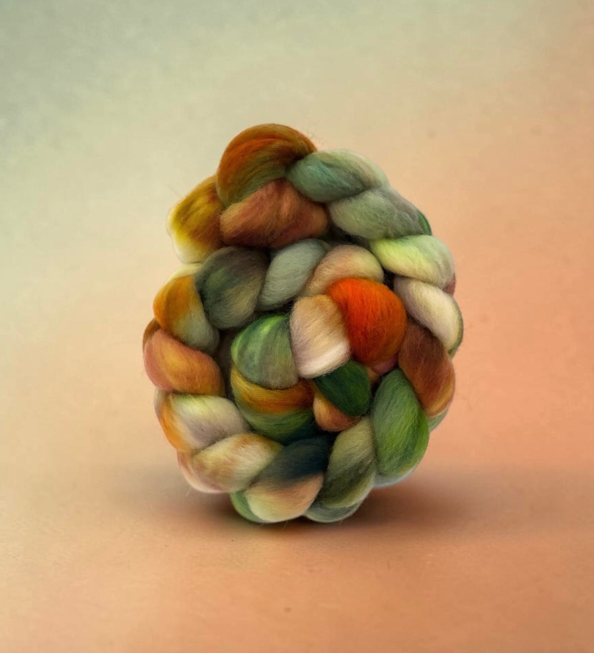 AUTUMN WOODLAND - 100% Corriedale Wool Top Spinning Fibre/Fiber