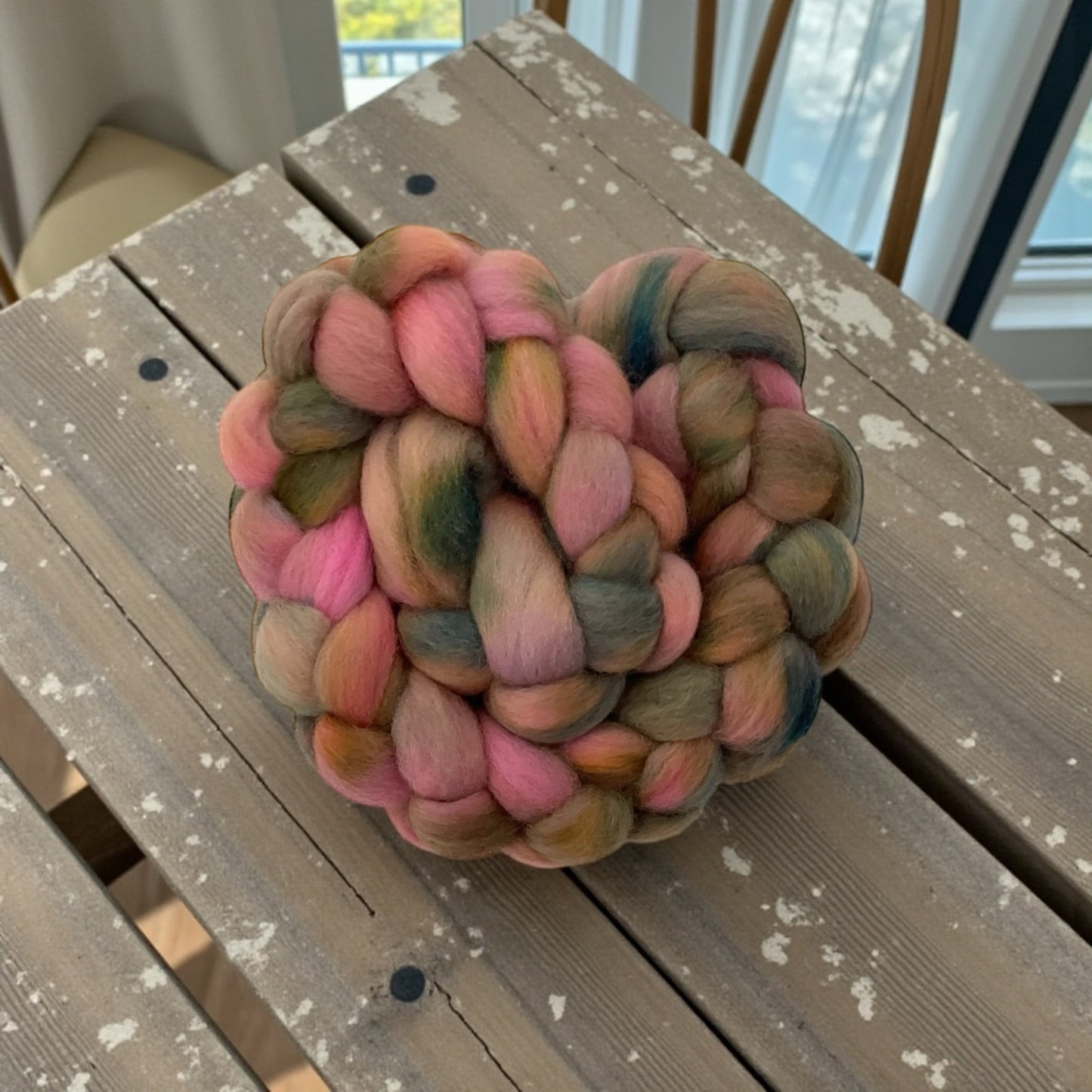 Petal & Patina - 100% Corriedale Wool Top Spinning Fibre/Fiber