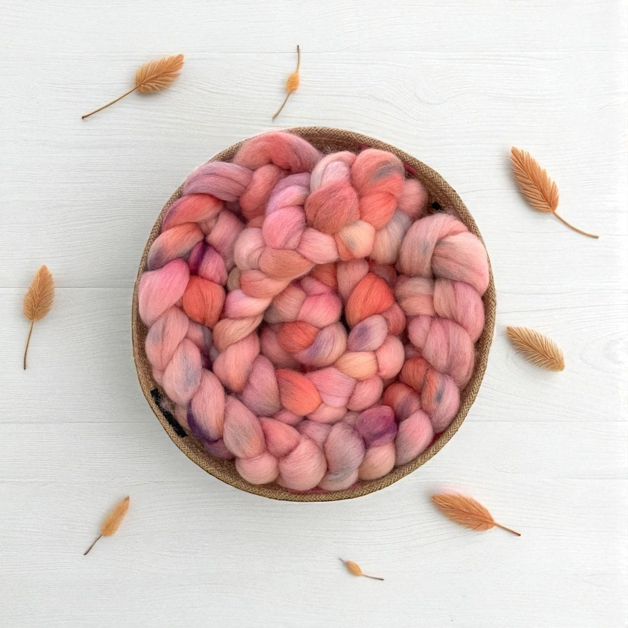 Pink Macron - 100% Corriedale Wool - Spinning/Felting Fibre/Fiber