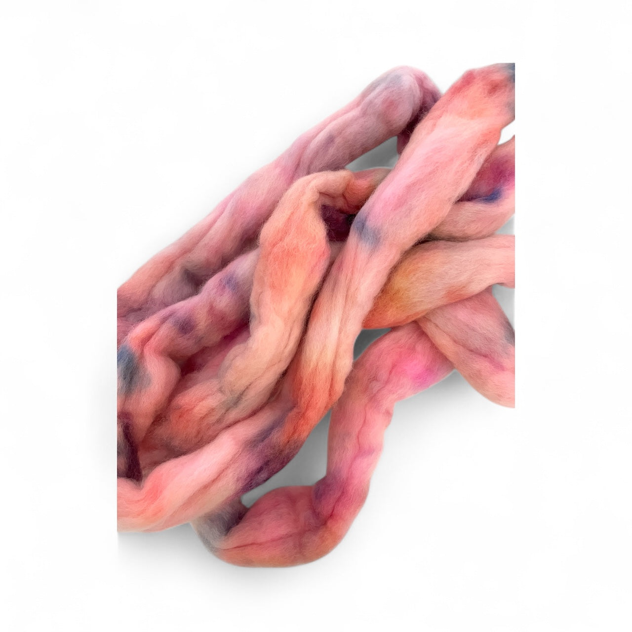 Pink Macron - 100% Corriedale Wool - Spinning/Felting Fibre/Fiber