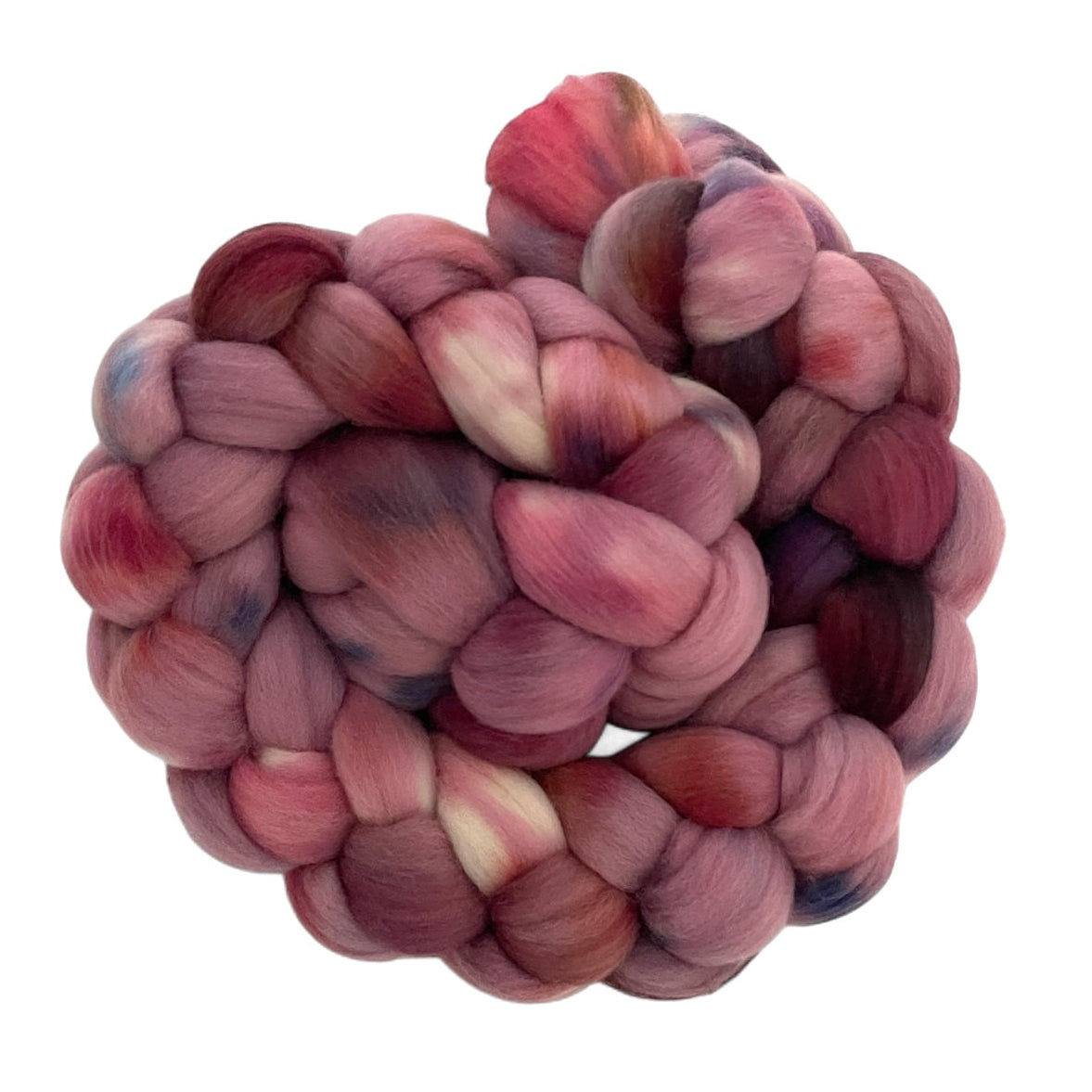 Plum Pudding - 100% Rambouillet Wool Top Fibre/Fiber - 100g