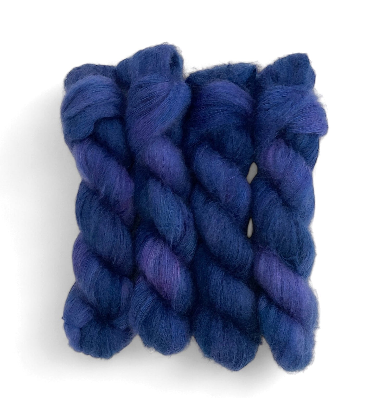 Blitz Blue - Lace Weight - Mohair & Silk