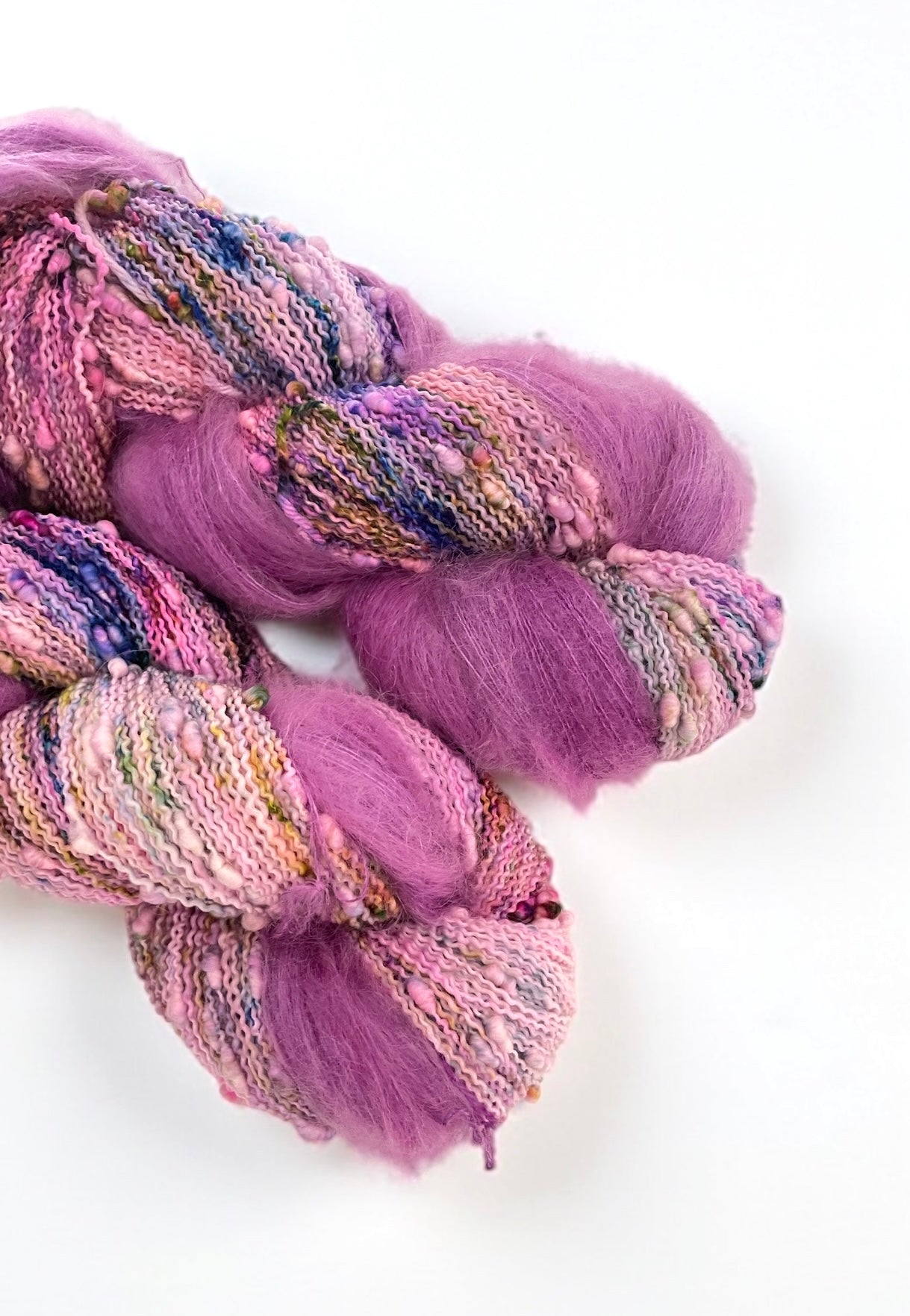 Bling Duet - Slub Fingering Weight + Mohair