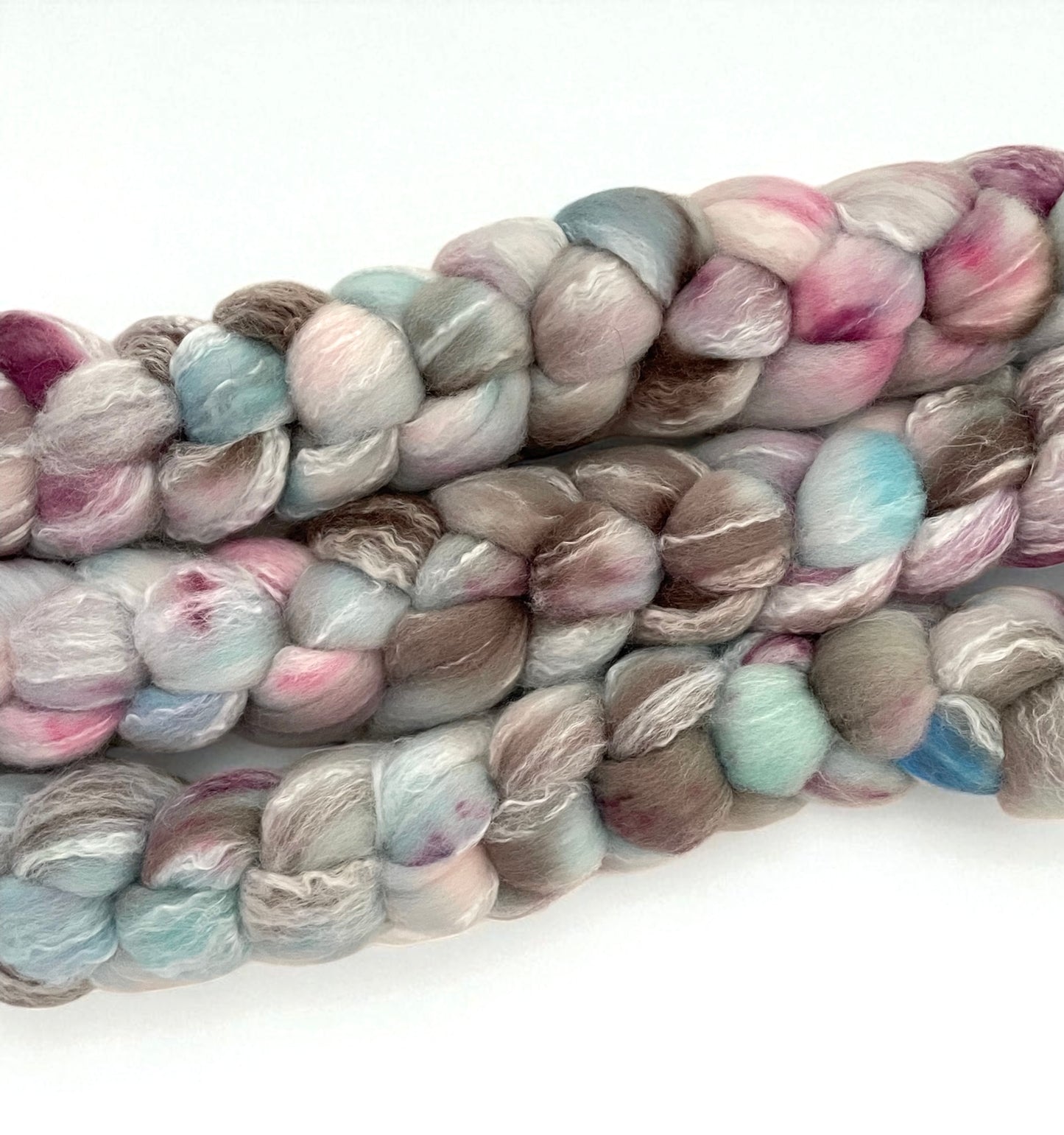 Morning Dew - 70% BFL Wool 30% Tussah Silk- Fibre/Fiber