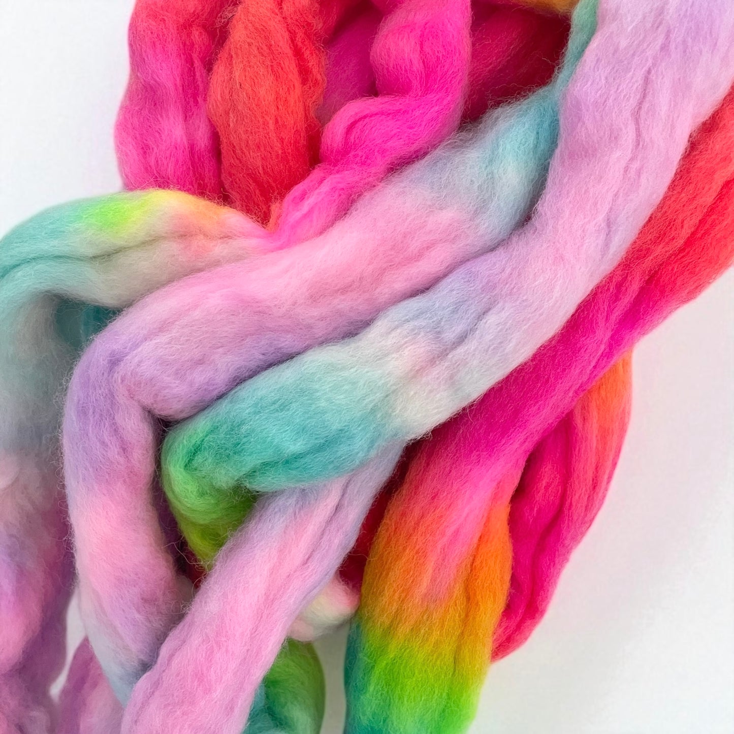 Candy Carnival - 100% Corriedale Wool - Spinning Fibre/Fiber