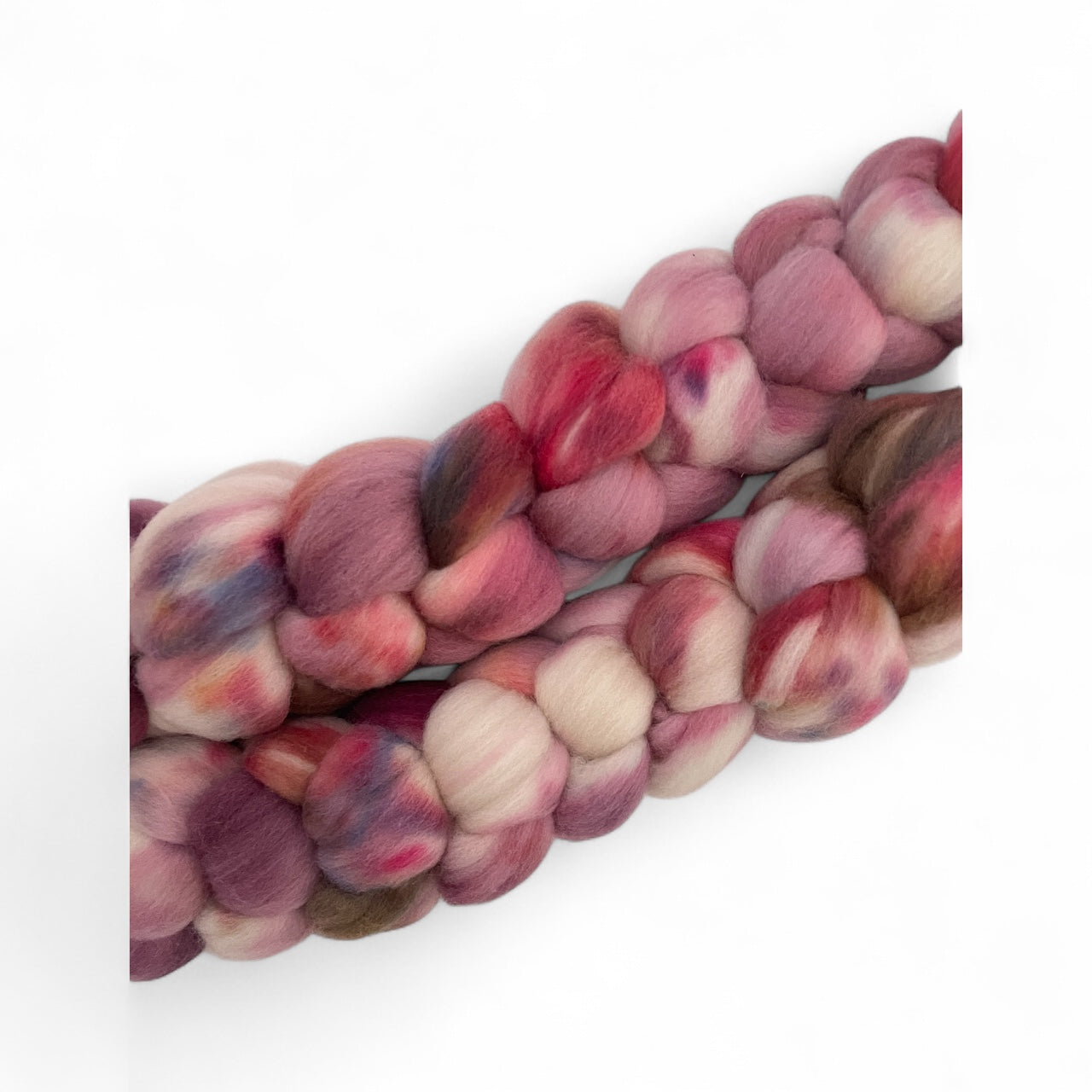 Plum Pudding - 100% Rambouillet Wool Top Fibre/Fiber - 100g
