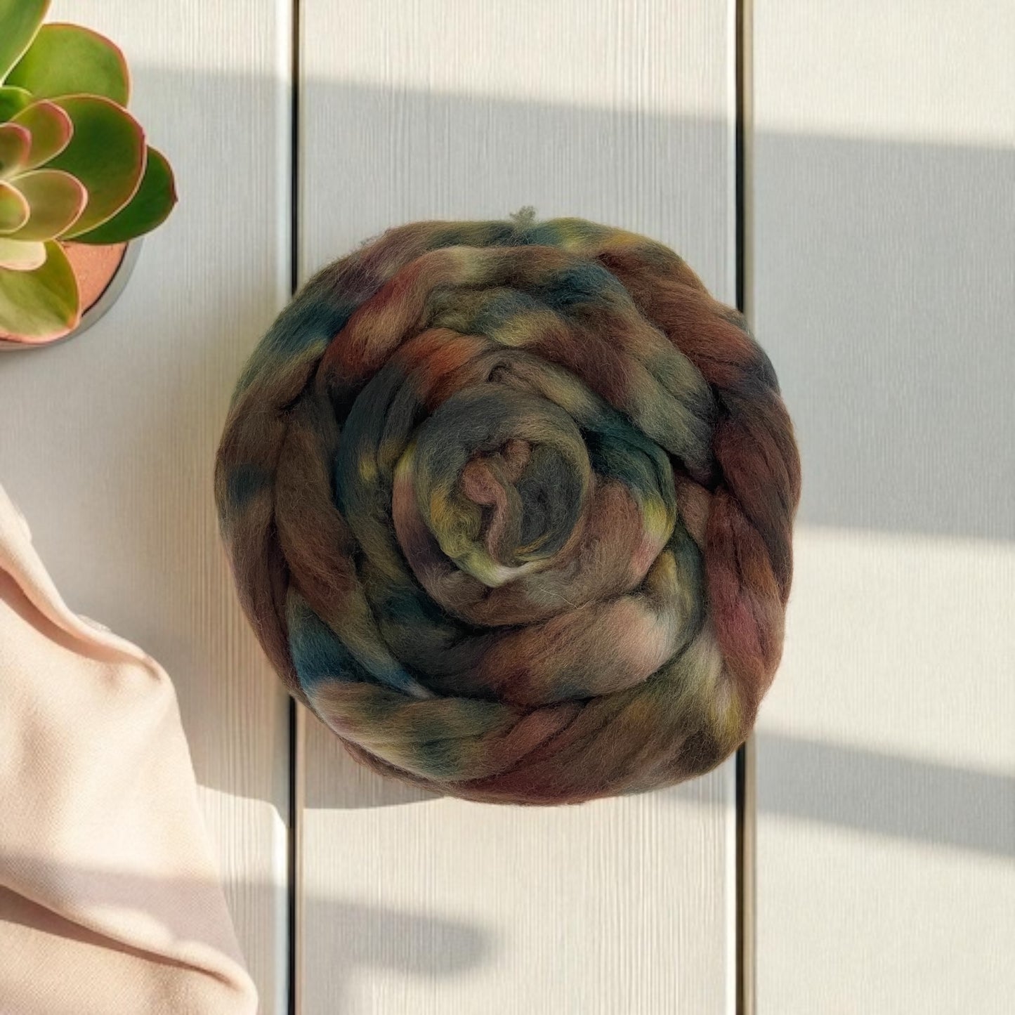 Woodland Shadows - 100% Corriedale Wool - Spinning Fibre/Fiber
