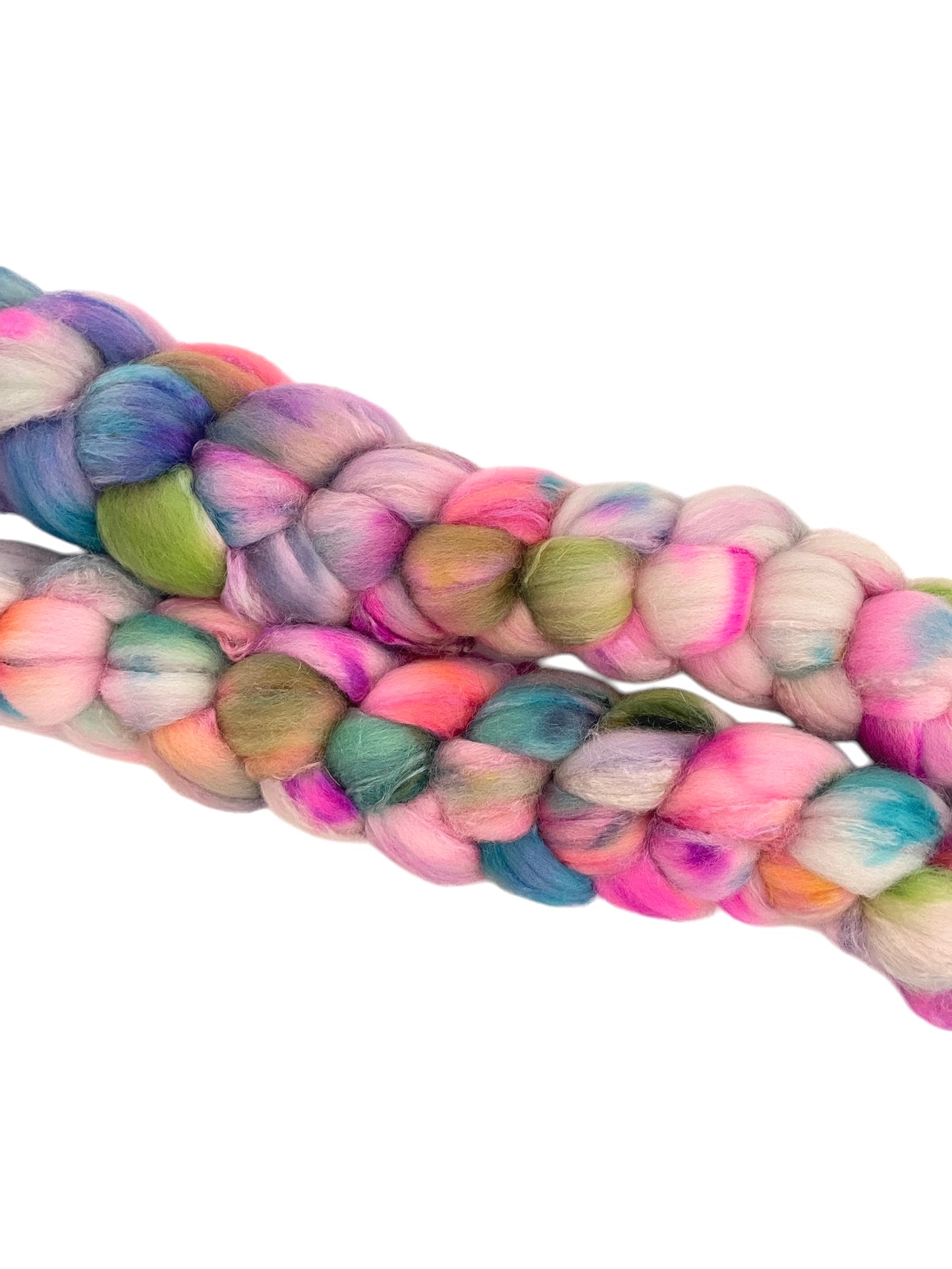 Fairy Bubbles - Merino Wool & Bleached Tussah Silk Top Spinning Fibre/Fiber