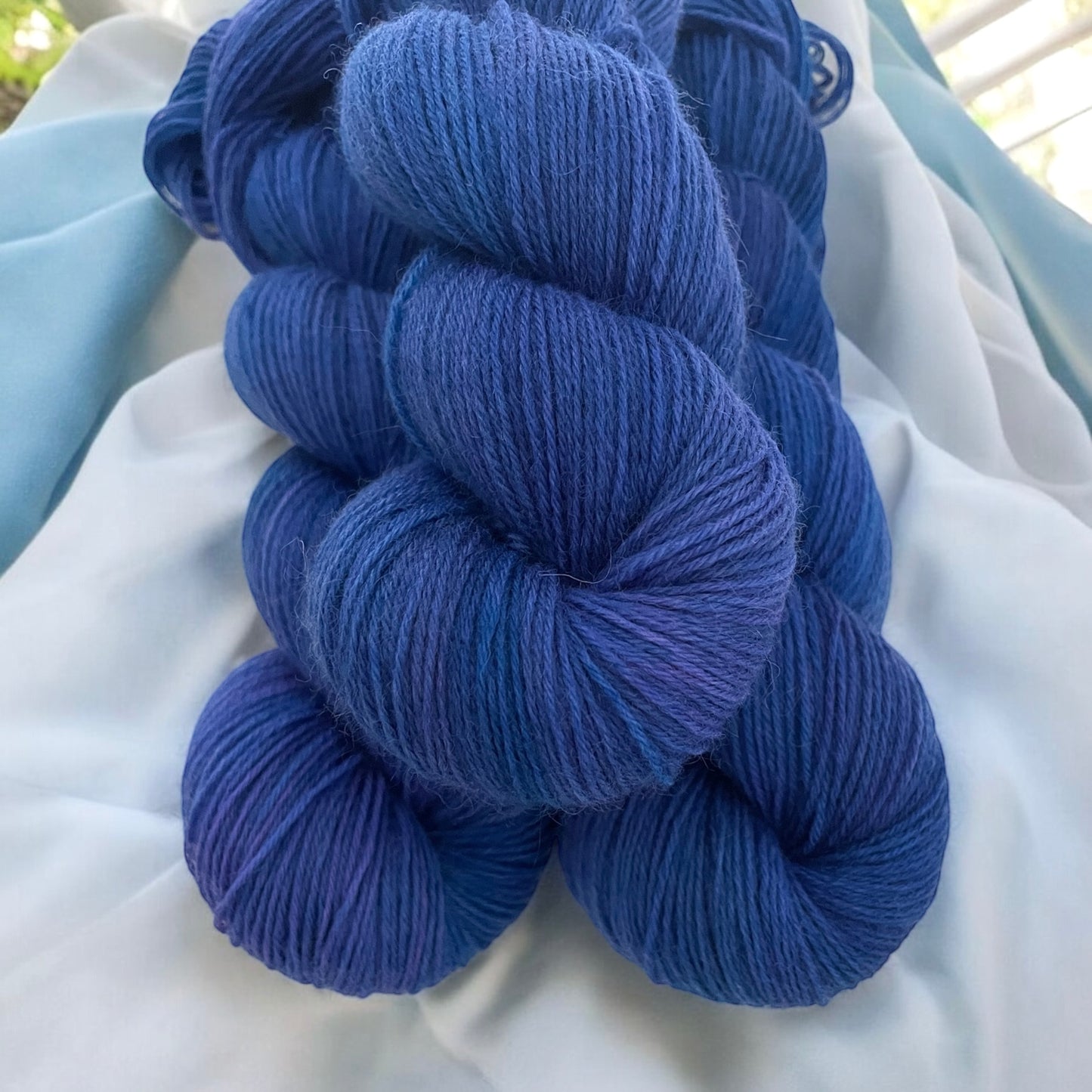 Blitz Blue - Fingering/Sock Weight - Highland Wool