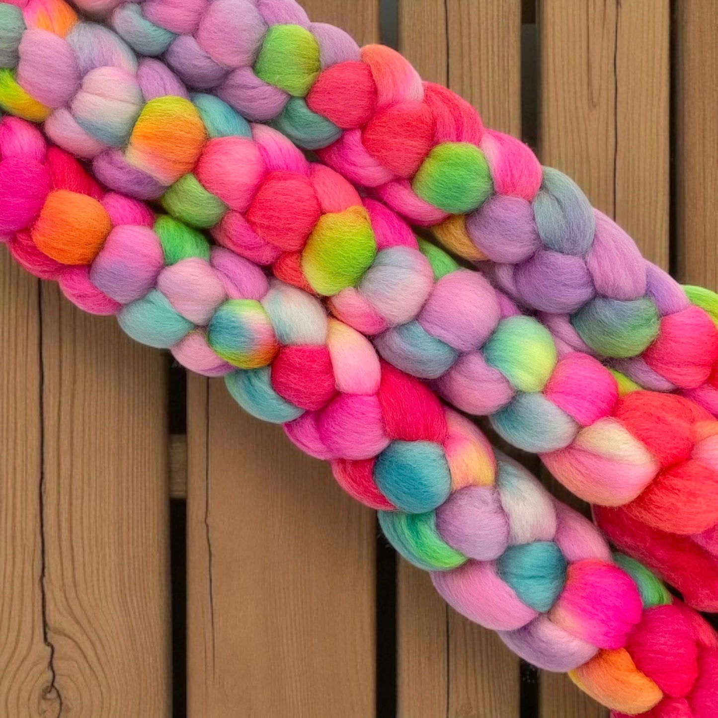 Candy Carnival - 100% Corriedale Wool - Spinning Fibre/Fiber