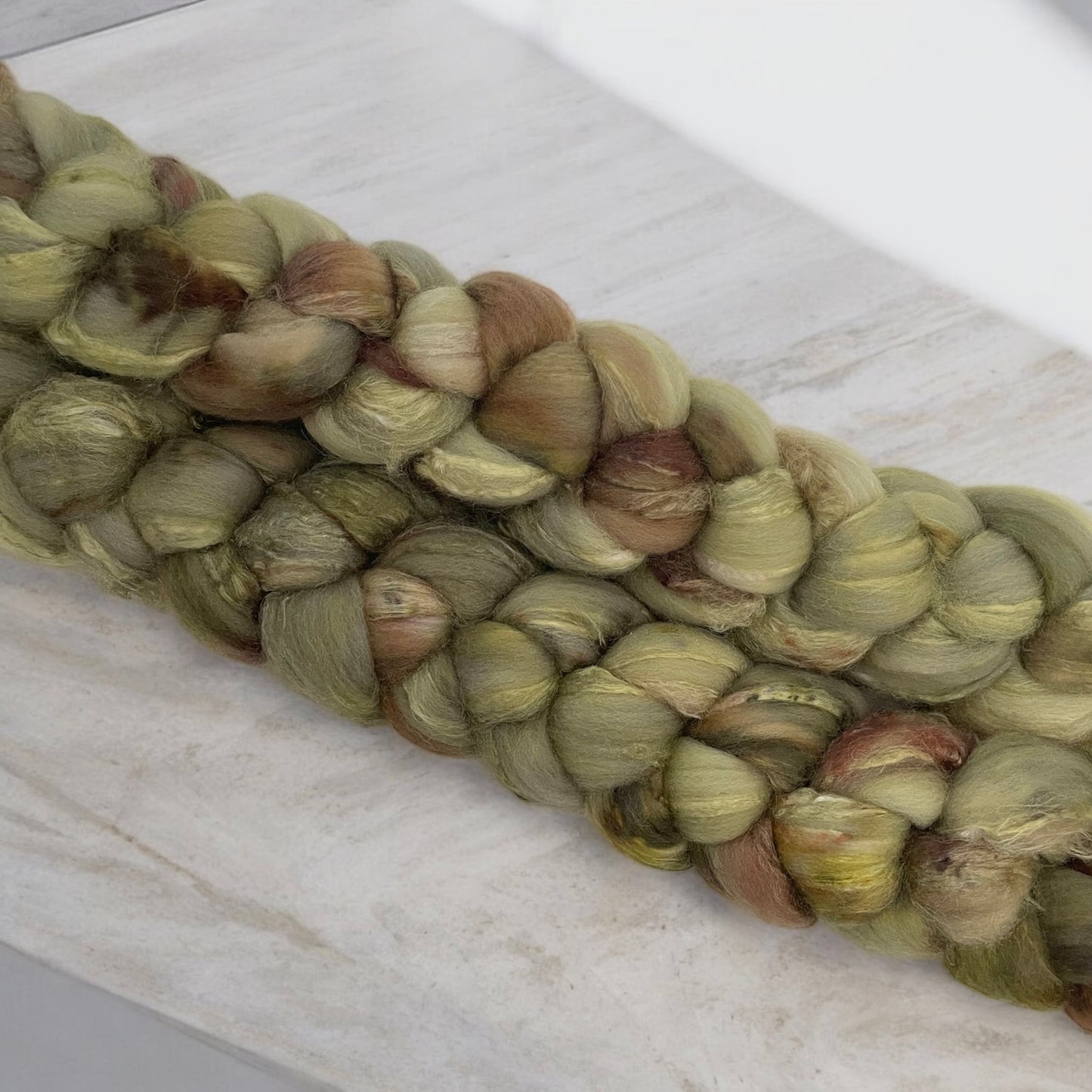 Herb Garden - 70% Merino Wool 30%Tussah Silk Top Spinning Fibre/Fiber
