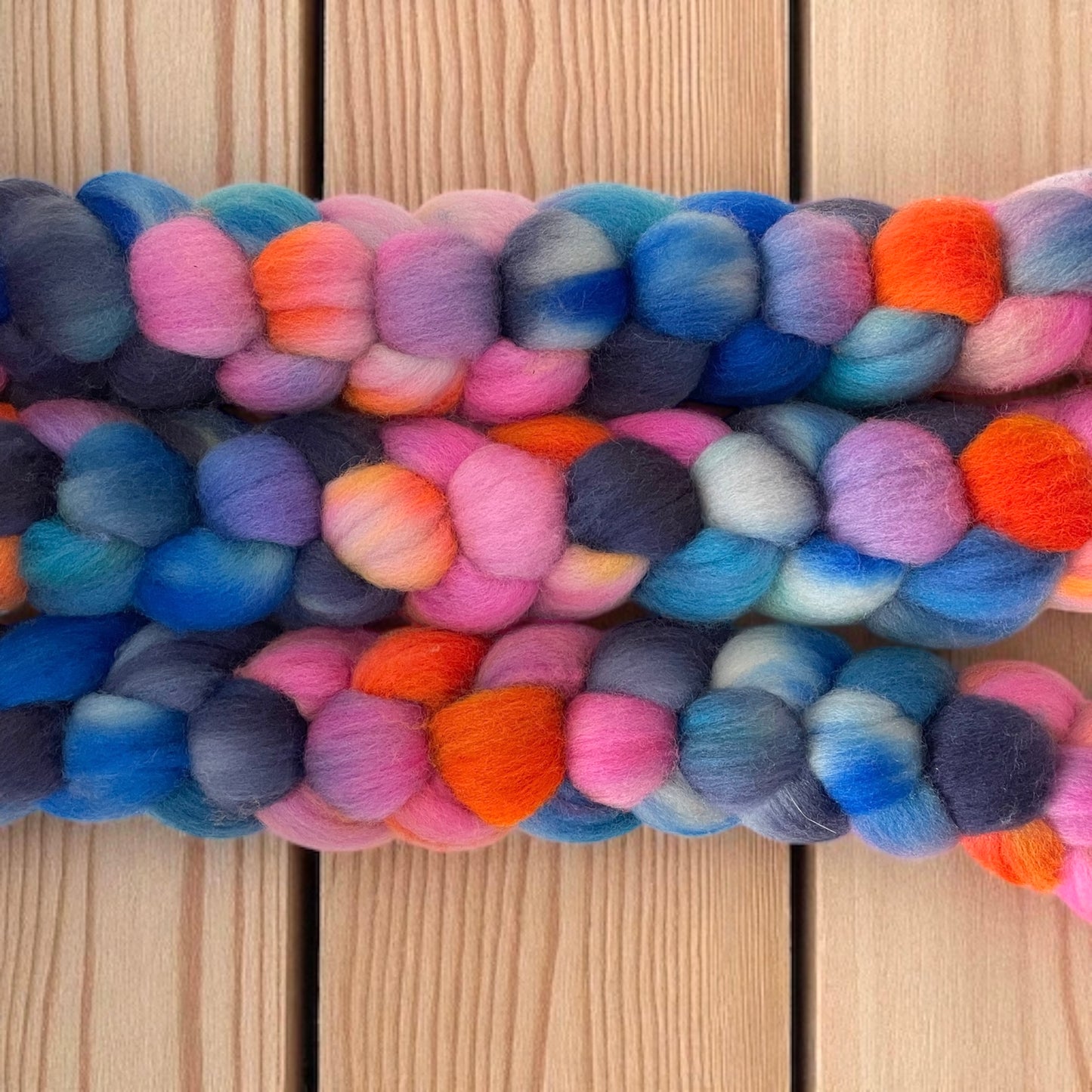Rainbow Party - 100% Cormo Wool Spinning Fibre/Fiber