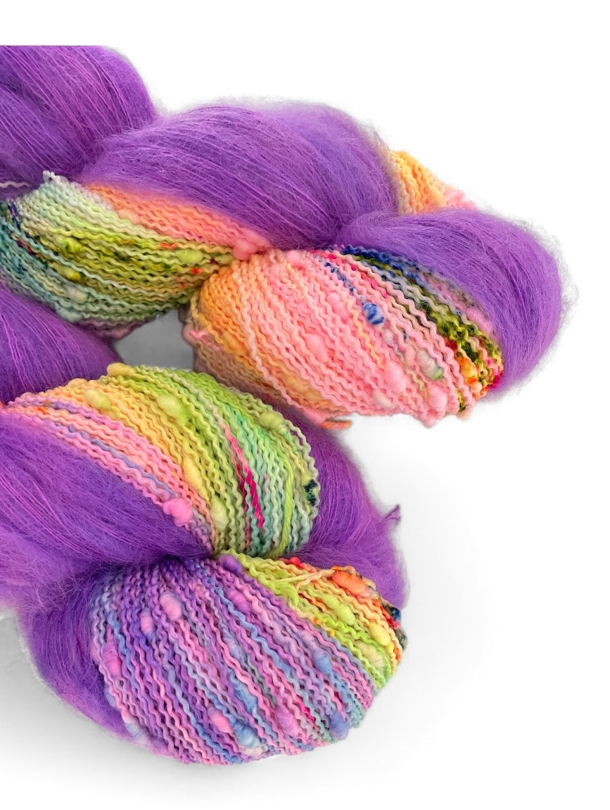 Superstar Duet - Slub Fingering Weight + Mohair