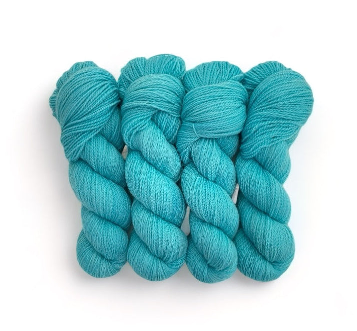 Poolside - Hand Dyed Fingering Weight - Highland Wool