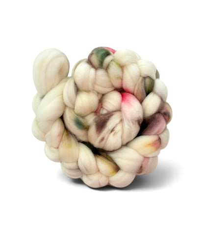 Garden Mint & Peony - 70% SW Merino Wool 20% Cashmere 10% Nylon Spinning Fibre/Fiber