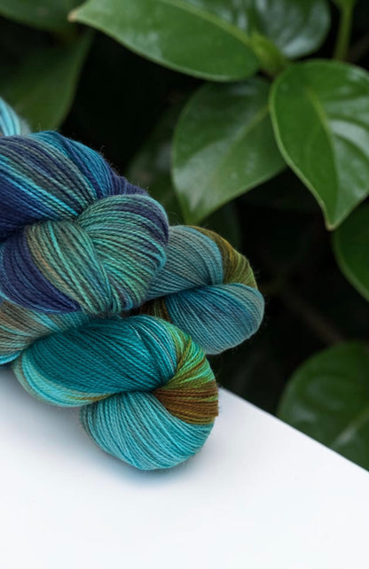 Deep Forest -  SW Fingering Weight - Blue Faced Leicester & Nylon
