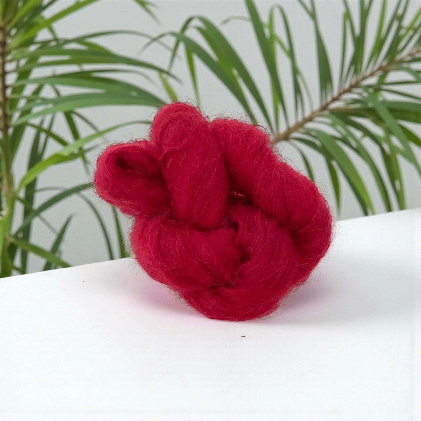 Red Red  - Lace Weight -  Suri Alpaca & Silk