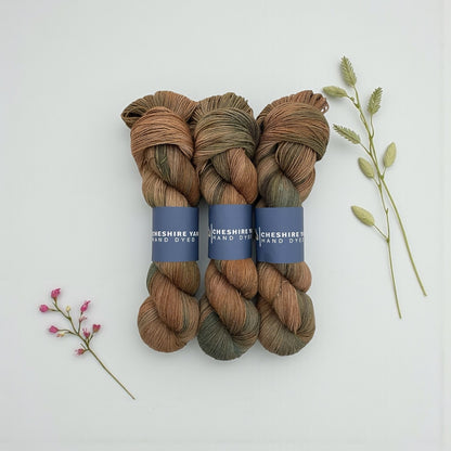 Moss & Bark -  Fingering Weight - Merino/Cashmere/Nylon
