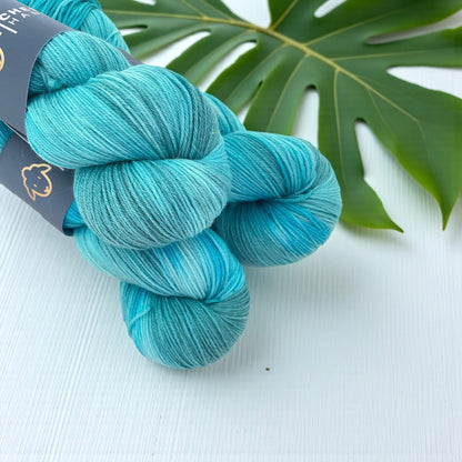 Teal Me More - Fingering/Sock Weight - 100% Sustainable Merino Wool