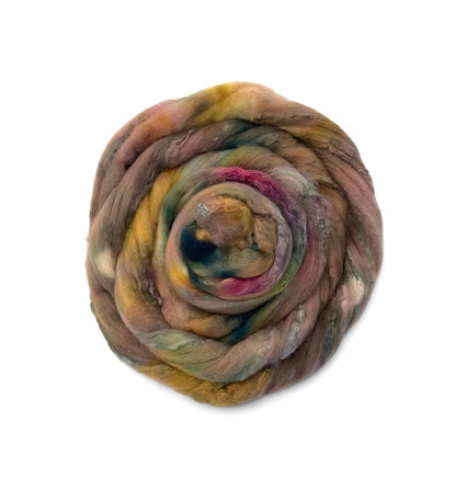 Woodland Forage - 70% BFL Wool 30% Tussah Silk- Fibre/Fiber