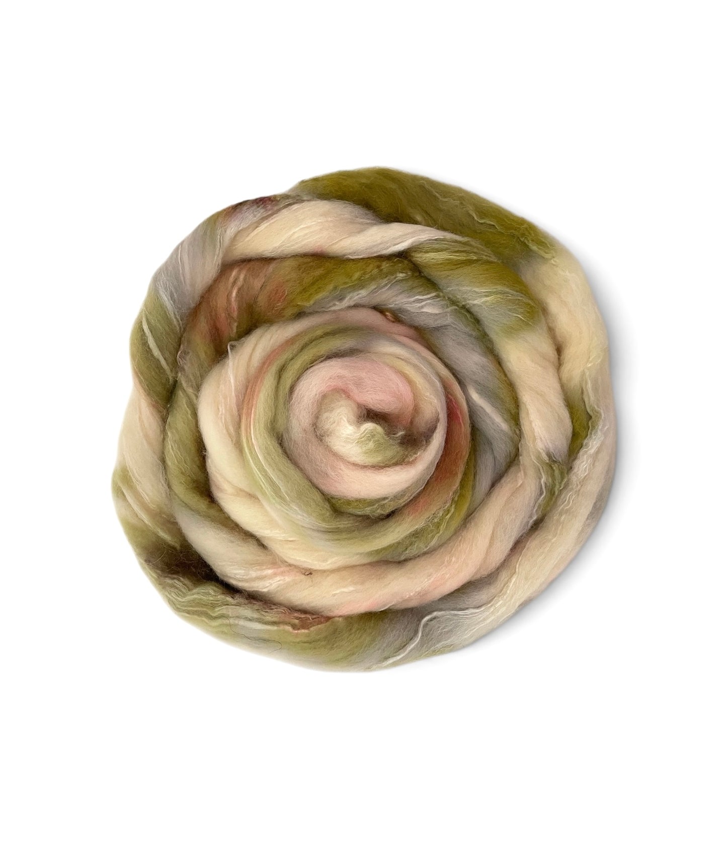 Woodland Anemone - 70% BFL Wool 30% Tussah Silk- Fibre/Fiber