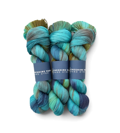 Lagoon Shimmer -  Lace Weight - Alpaca/Merino/Silk