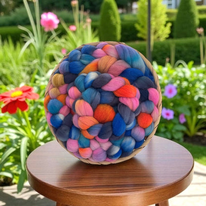 Rainbow Party - 100% Cormo Wool  Spinning Fibre/Fiber