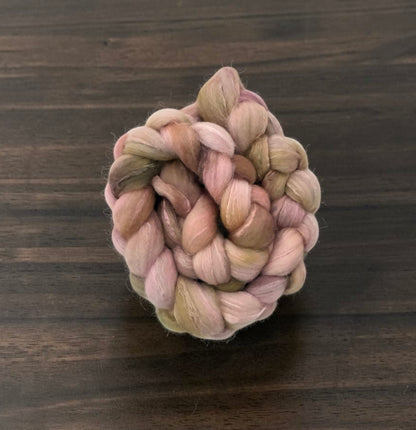 Vintage Petals - 70% BFL Wool 30% Tussah Silk - Fibre/Fiber