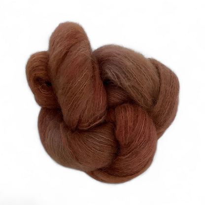 Warm Cinnamon -  Lace Weight. - Super Baby Alpaca,  Silk, Cashmere