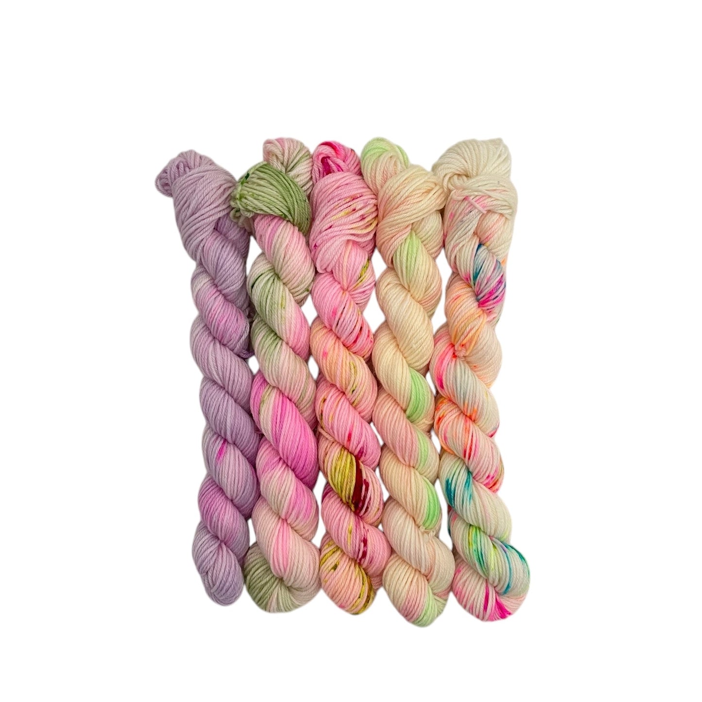 Pastel Pink Mini Skein Set - Fingering/Sock Weight
