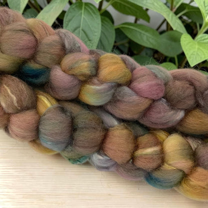 Woodland Forage - 70% BFL Wool 30% Tussah Silk- Fibre/Fiber