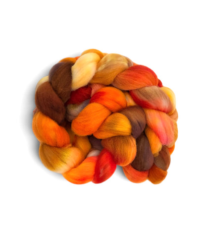 Bonfire Hearth - 100%Targhee Wool Top Wool Spinning Fibre/Fiber