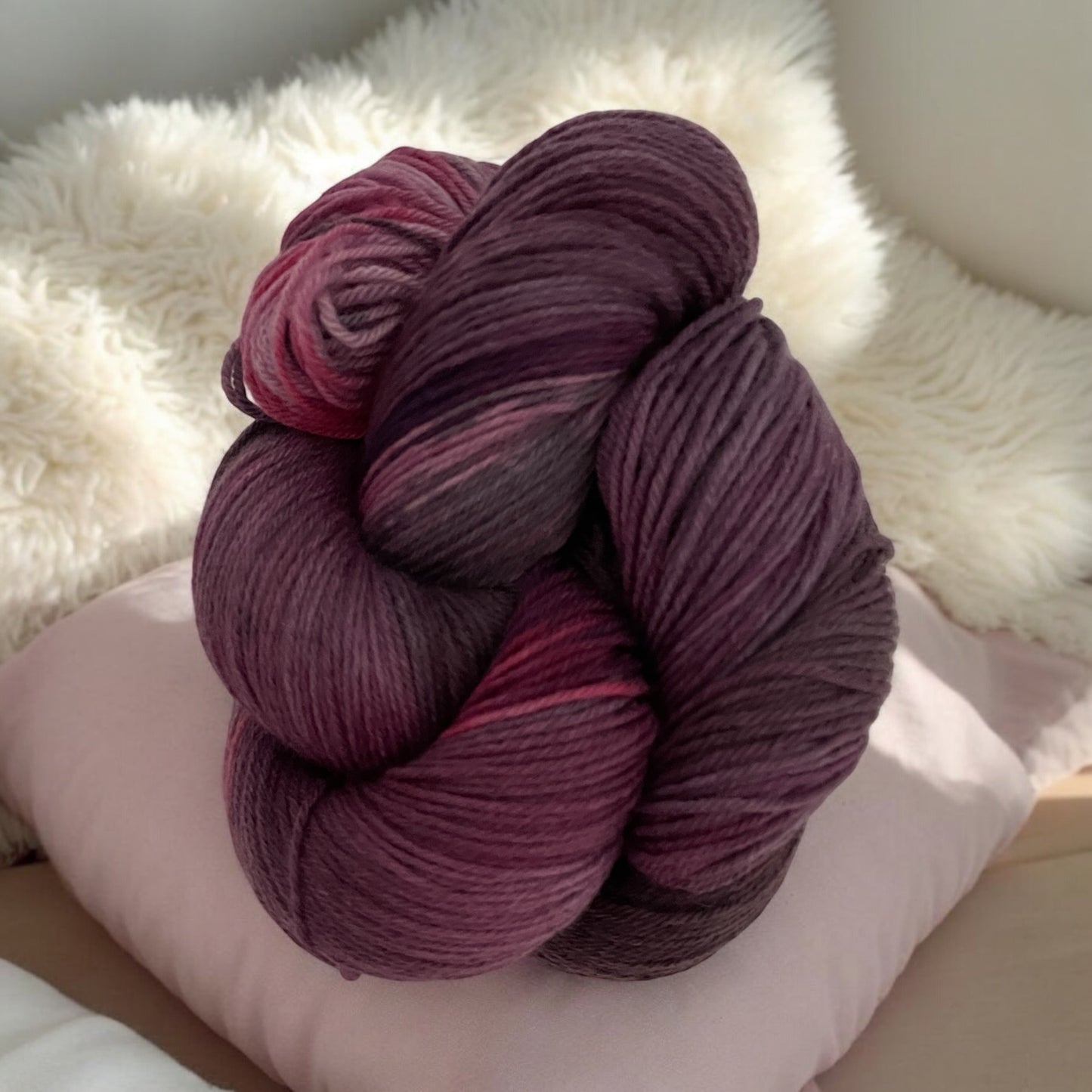 Plumtastic - Cashmere Fingering/Sock Weight