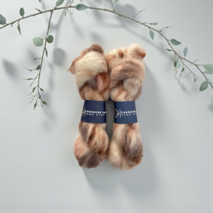 BISCUIT CRUMBS - DK Weight - Hand Dyed Yarn - Mohair, Merino & Nylon