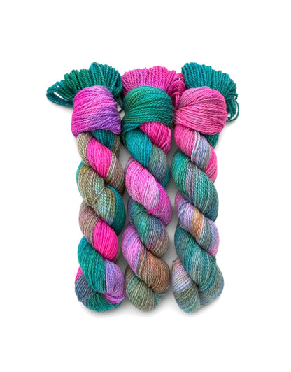 Watercolour Garden - Fingering Weight. - Merino &  Bluefaced Leicester