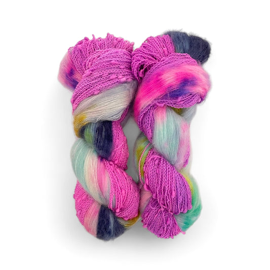 Charasmatic Duet - Slub Fingering Weight + Mohair