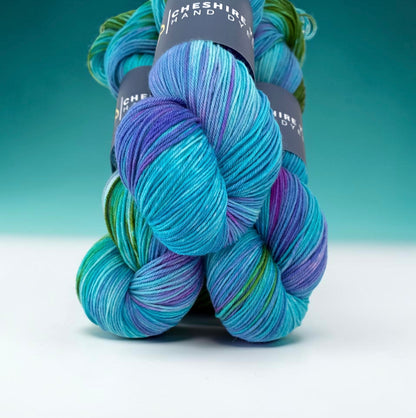 Neptune’s Grotto -  Fingering Weight - SW Merino Wool & Mulberry Silk