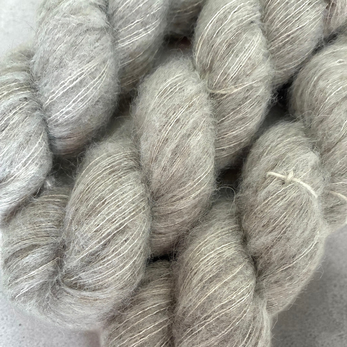 GREY MORNING - Lace Weight - Alpaca/Silk/Merino/Yak