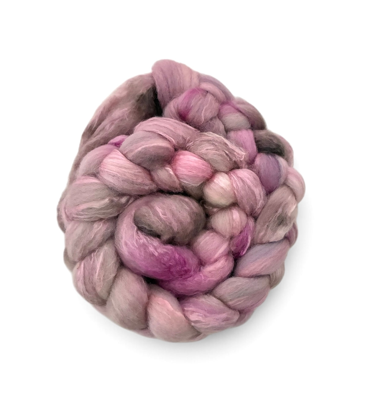 Dark Fairy - 70% BFL Wool 30% Tussah Silk - Spinning Fibre/Fiber