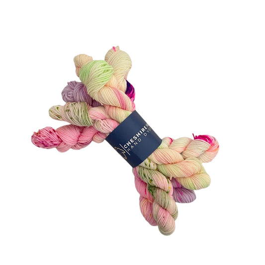 Pastel Pink Mini Skein Set - Fingering/Sock Weight