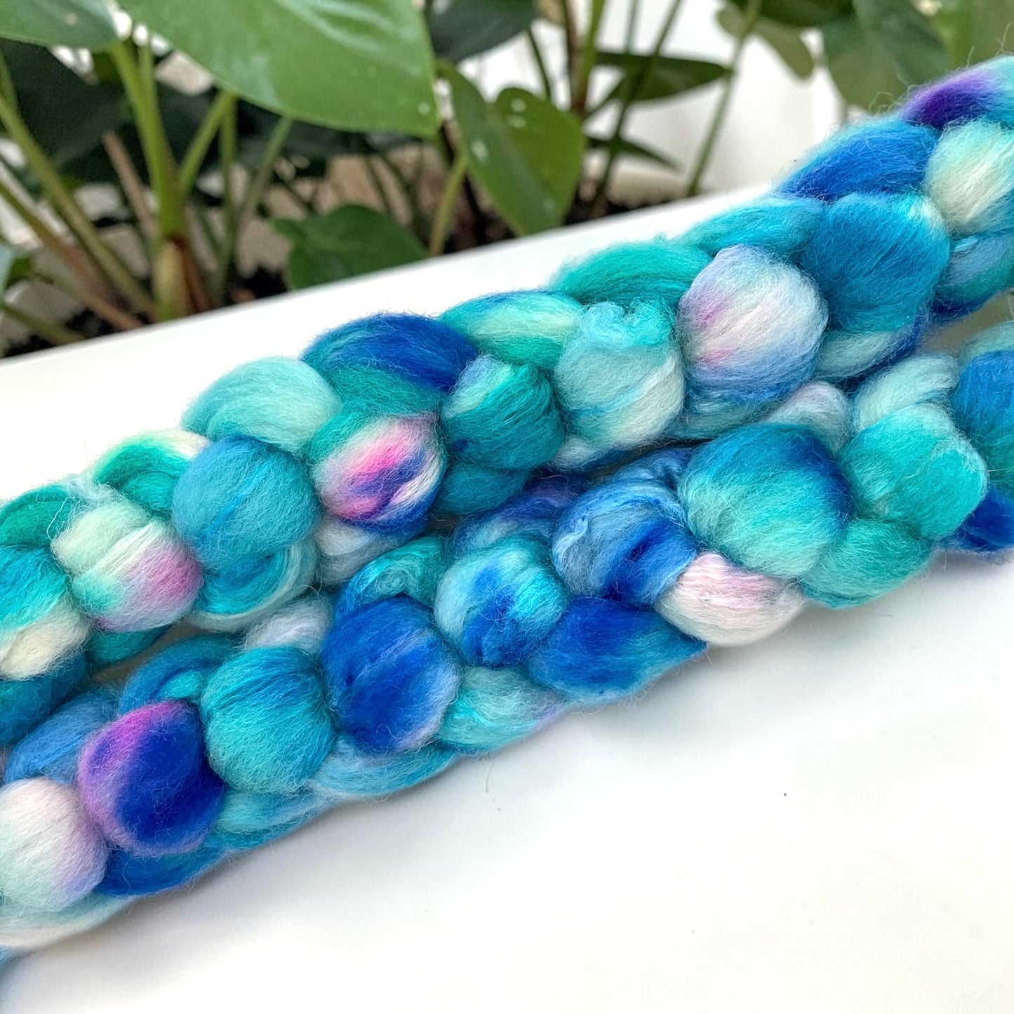 The Pool of Tears- 70% BFL Wool 30% Tussah Silk- Fibre/Fiber