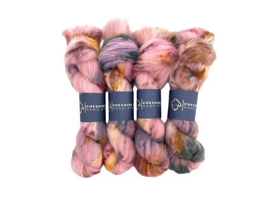 Tea & Petals  - Lace Weight -  Suri Alpaca & Silk
