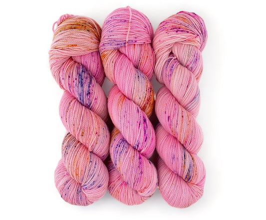 Bubblegum Speckle - Fingering/Sock Weight