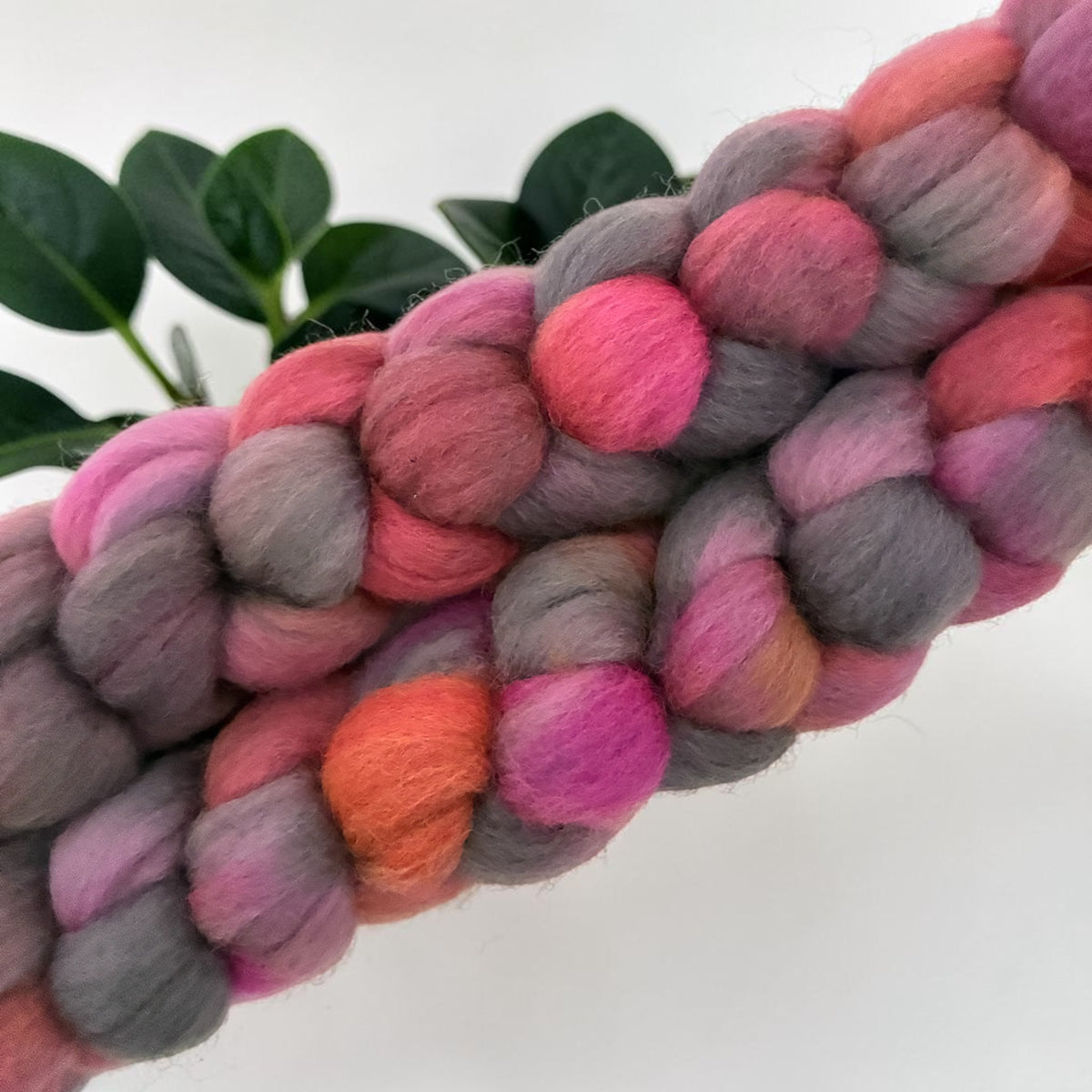 Volcanic Rose - 100% Corriedale Wool Top Spinning Fibre/Fiber