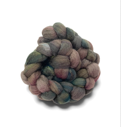 Norwegian Night - 70% BFL Wool 30% Tussah Silk- Fibre/Fiber