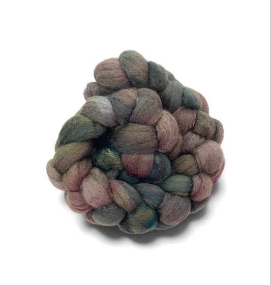 Norwegian Night - 70% BFL Wool 30% Tussah Silk- Fibre/Fiber