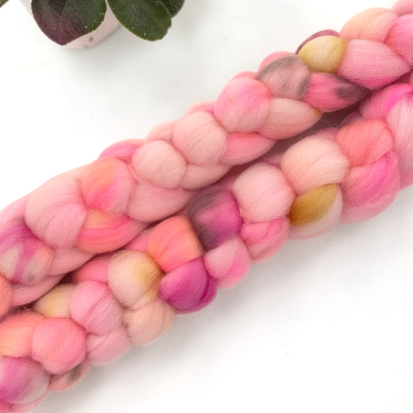 Painted Roses - 100% Cormo Wool Fibre/Fiber
