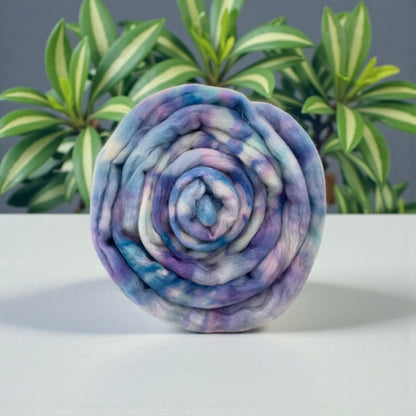 Hydrangea Haze - 100% Corriedale Wool Top Spinning Fibre/Fiber