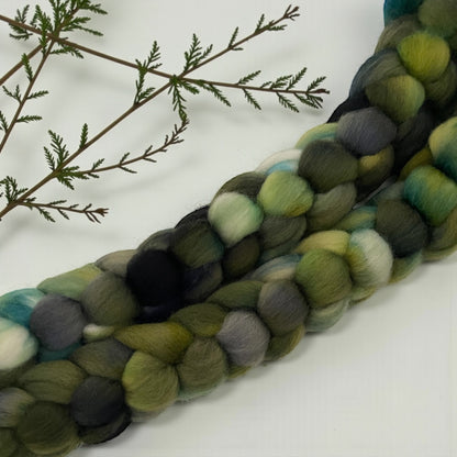 Deepwood Fog - 100% Corriedale Wool Top Spinning Fibre/Fiber