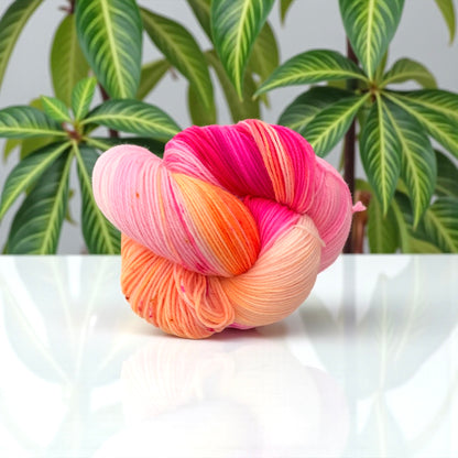 Flamingo Fiesta - Fingering/Sock Weight - SW Merino & Nylon